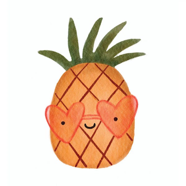 Pineapples: Pineapple by Tiny Treasure Prints