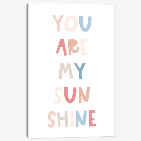 You Are My Sunshine Canvas Print #TTP210} by Tiny Treasure Prints Canvas Artwork