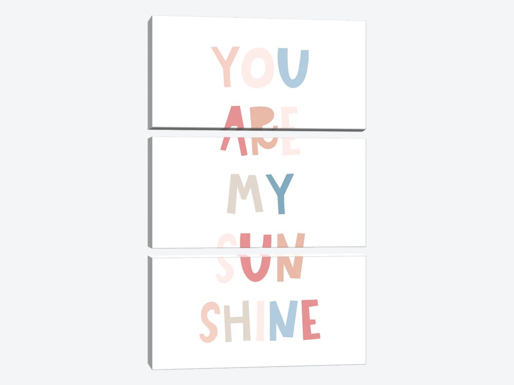 You Are My Sunshine by Tiny Treasure Prints 3-piece Art Print
