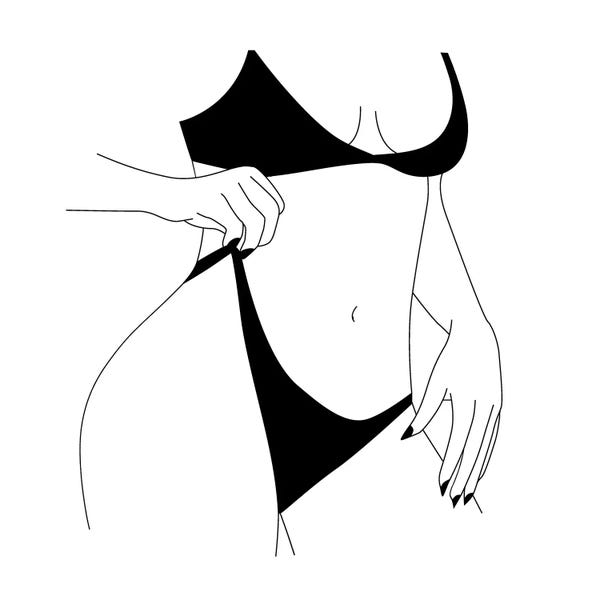 Abstract Naked Woman