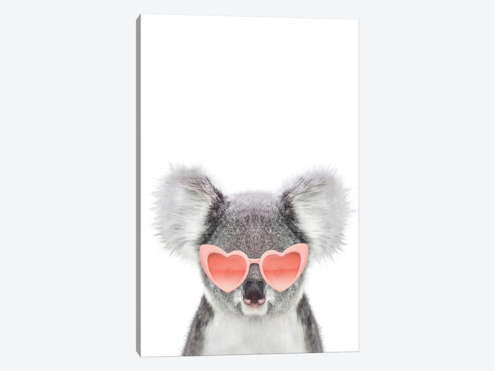 Koala With Pink Sunglasses by Tiny Treasure Prints 1-piece Canvas Art
