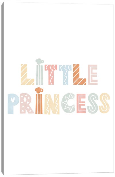 Little Princess Canvas Art Print - Tiny Treasure Prints