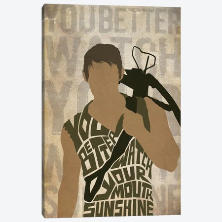 You Better Watch Your Mouth Sunshine Canvas Print #TUD12} by 5by5collective Art Print