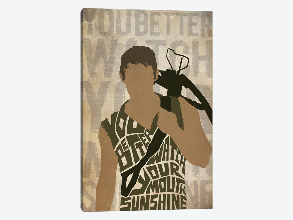 You Better Watch Your Mouth Sunshine by 5by5collective 1-piece Canvas Wall Art