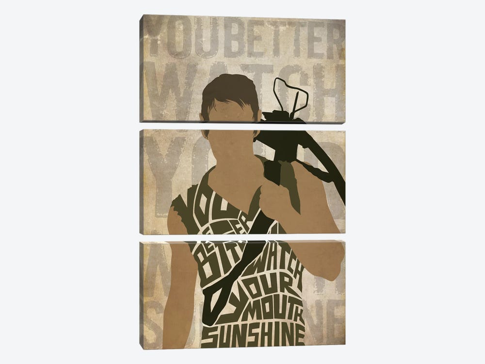 You Better Watch Your Mouth Sunshine by 5by5collective 3-piece Canvas Wall Art