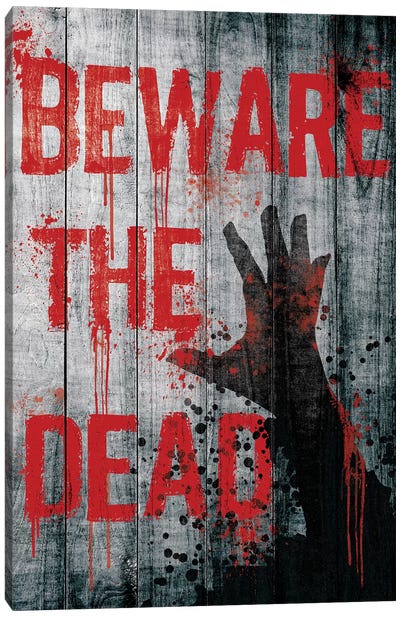 Beware The Dead Canvas Art Print - The Walking Dead