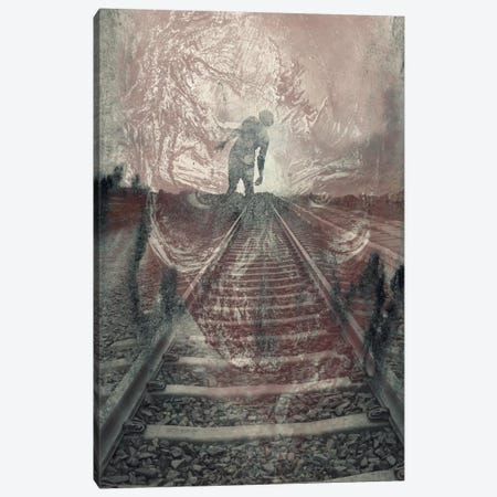 Dead On The Tracks Canvas Print #TUD4} by 5by5collective Art Print