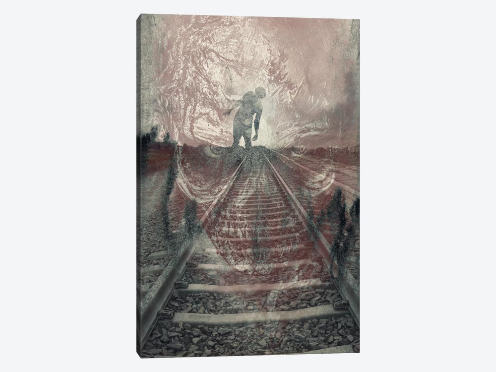 Dead On The Tracks by 5by5collective 1-piece Canvas Wall Art