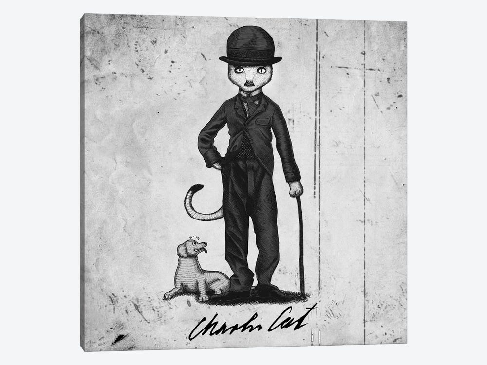 Charlie Cat by Tummeow 1-piece Canvas Print