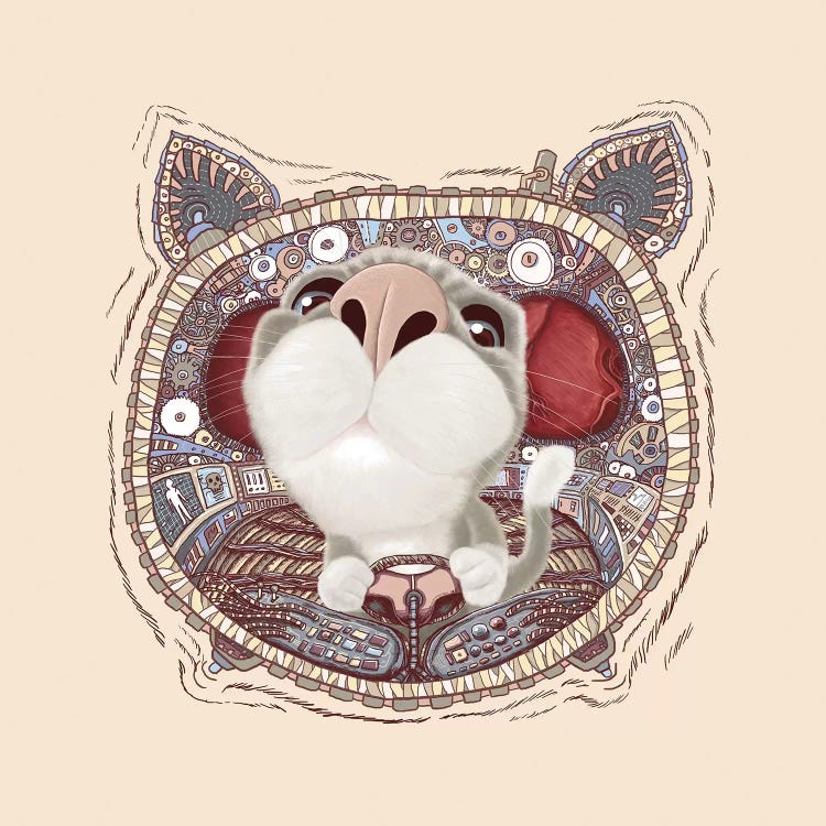 Controlled by Tummeow wall art