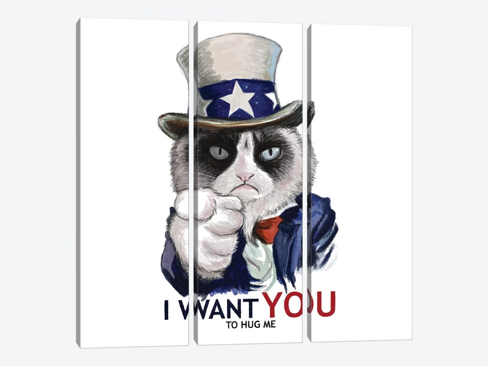 I Want You by Tummeow 3-piece Canvas Wall Art