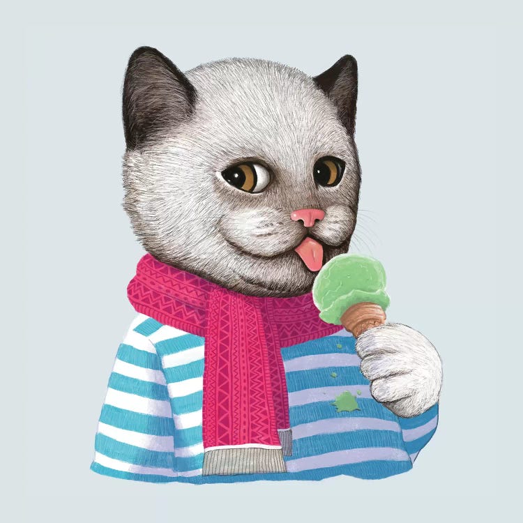 Ice Cream by Tummeow wall art