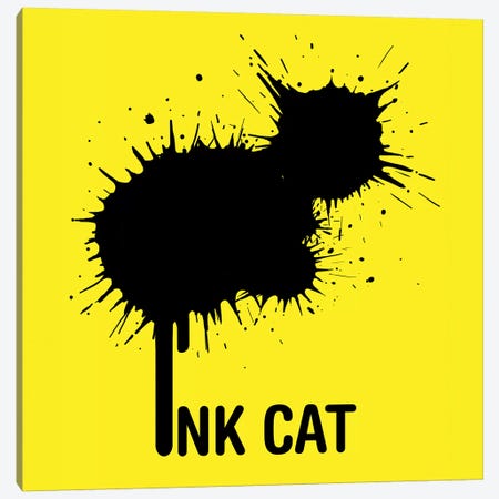Inkcat I Canvas Print #TUM37} by Tummeow Canvas Art Print