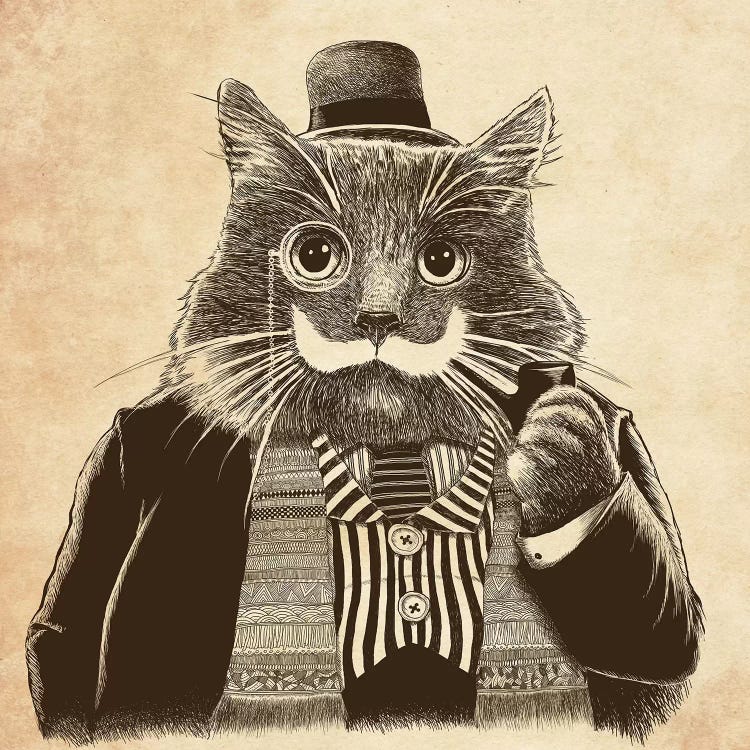 Mustache by Tummeow wall art