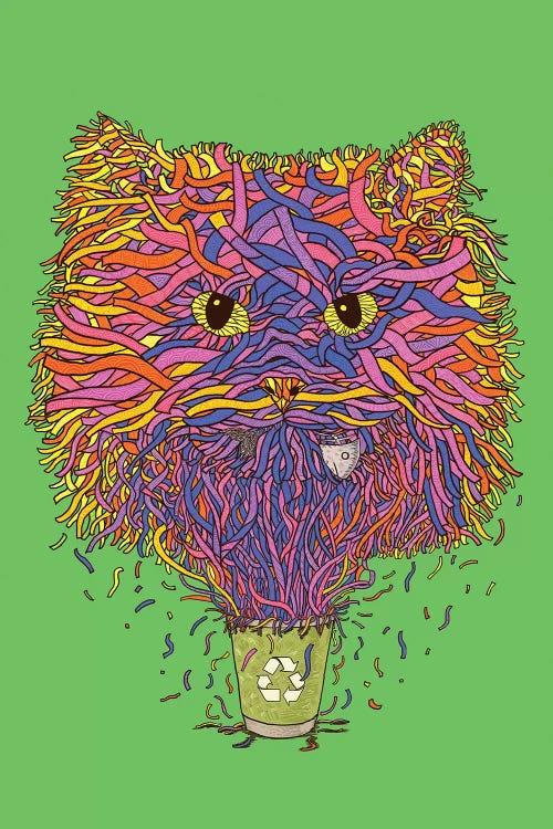 Recycle by Tummeow wall art