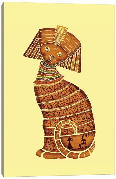 Sphinx Canvas Art Print - Hairless Cat Art