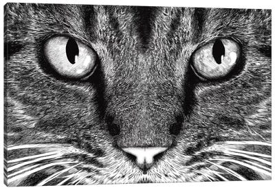 The Cat Canvas Art Print - Tummeow