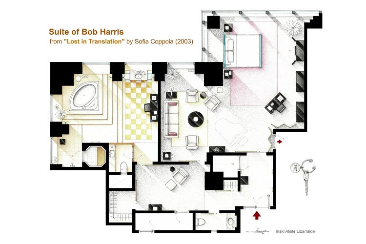 Lost In Translation - Suite Of Bob Harris Floorplan