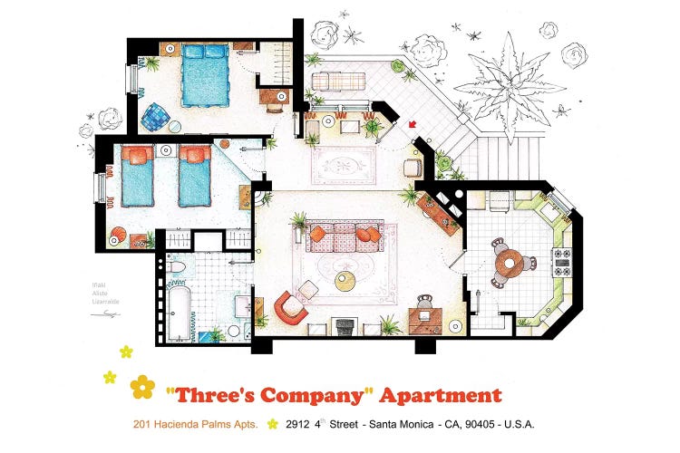 Apartment From Three's Company