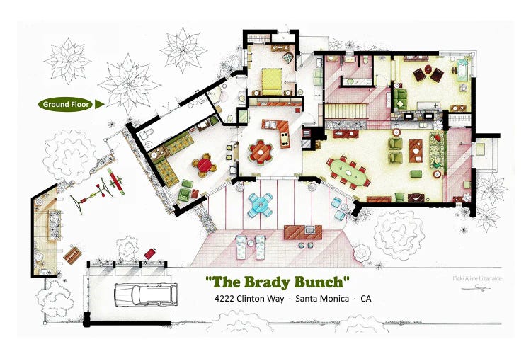 Floorplan From The Brady Bunch - 1