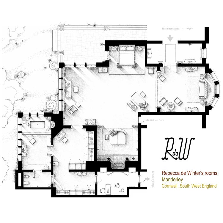 Floorplan From "Rebecca" (1940)