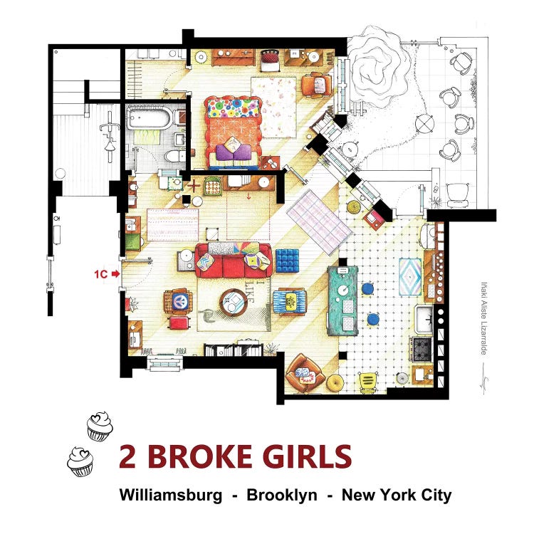 Apartment From 2 Broke Girls