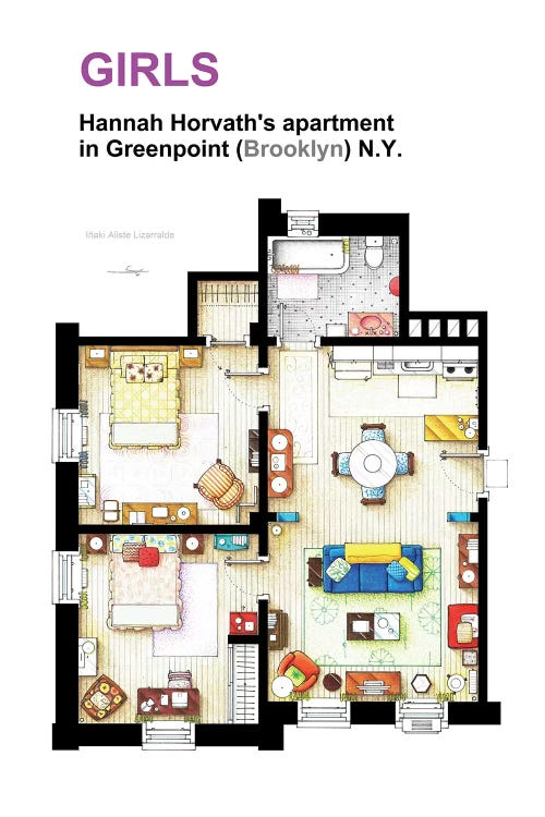 Apartment Of Hannah Horvath From Girls