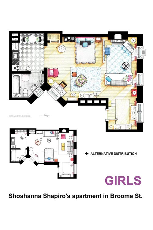 Apartment Of Shoshanna Shapiro From Girls -Alternative Version