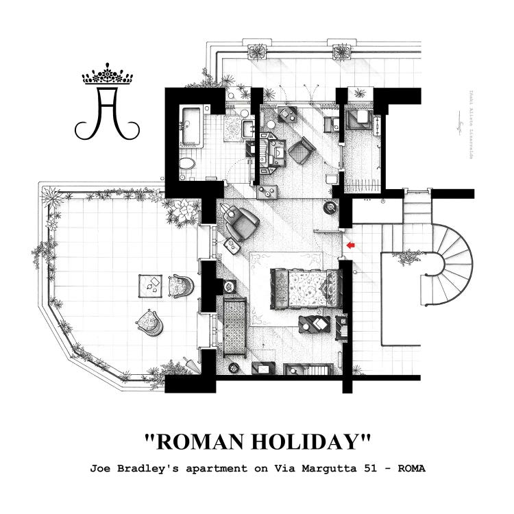 Attic/Studio From Roman Holiday