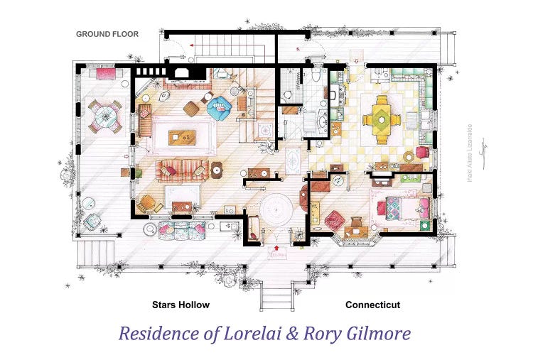 House From Gilmore Girls - Ground Floor