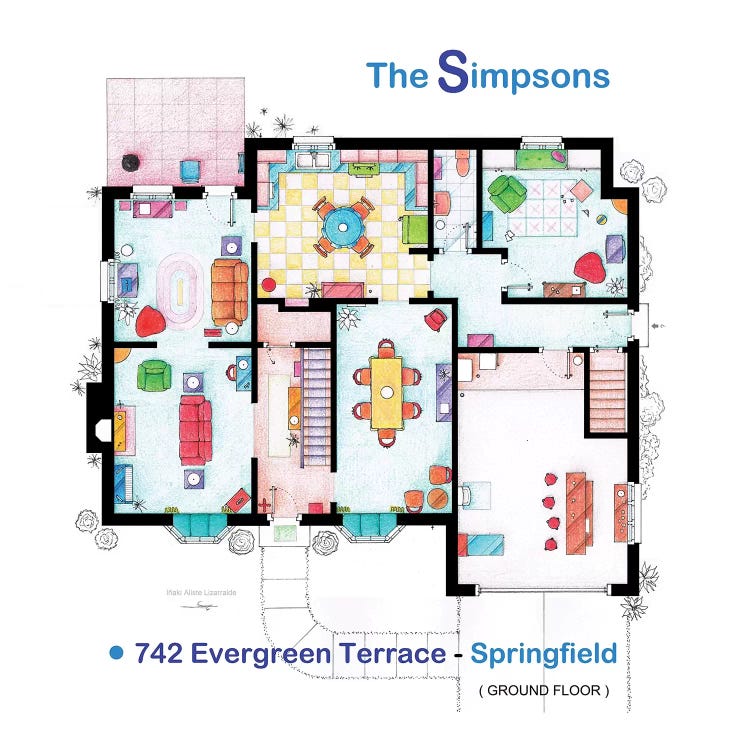 House From The Simpsons - Ground Floor