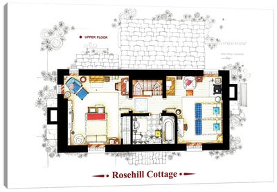 The Cottage From The Holiday - Poster Version Canvas Art Print - TV Floorplans & More