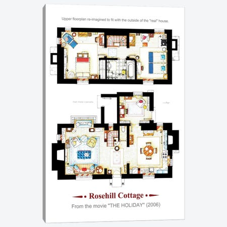 The Holiday Both B Canvas Print #TVF48} by TV Floorplans & More Canvas Wall Art