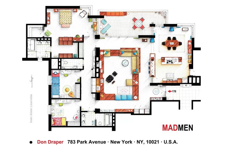 Don Draper's Apartment From Mad Men