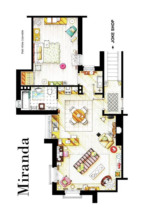 Apartment From BBC's Miranda Series