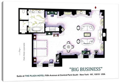 Suite From Big Business Canvas Art Print - TV Floorplans & More