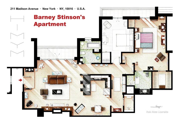 Barney Stinson's apartment from HIMYM