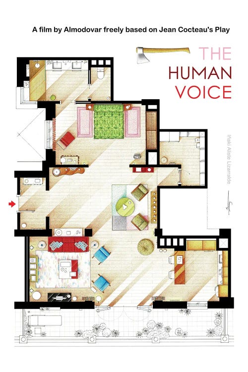 Floorplan Of Almodovar's The Human Voice