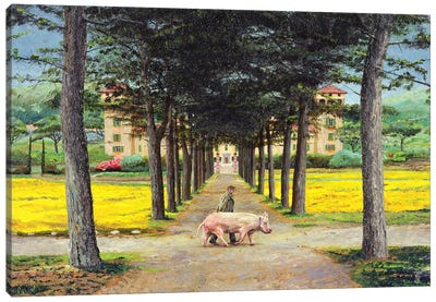 Big Pig, Pistoia, Tuscany Canvas Art Print