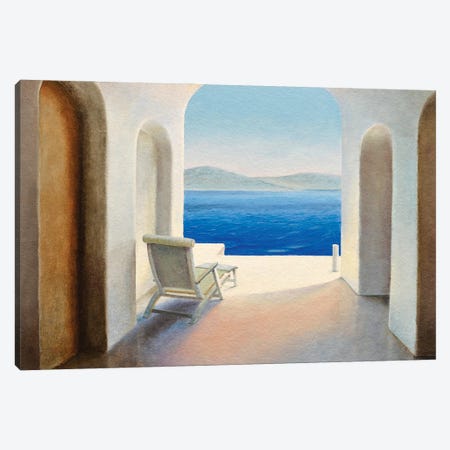 Santorini IX Canvas Print #TVN3} by Trevor Neal Canvas Print
