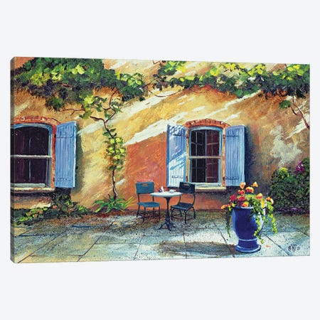 Shuttered Windows, Provence, France, 1999 Canvas Print #TVN9} by Trevor Neal Canvas Print
