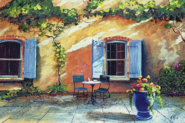 Giclee Features: Shuttered Windows, Provence, France, 1999 by Trevor Neal