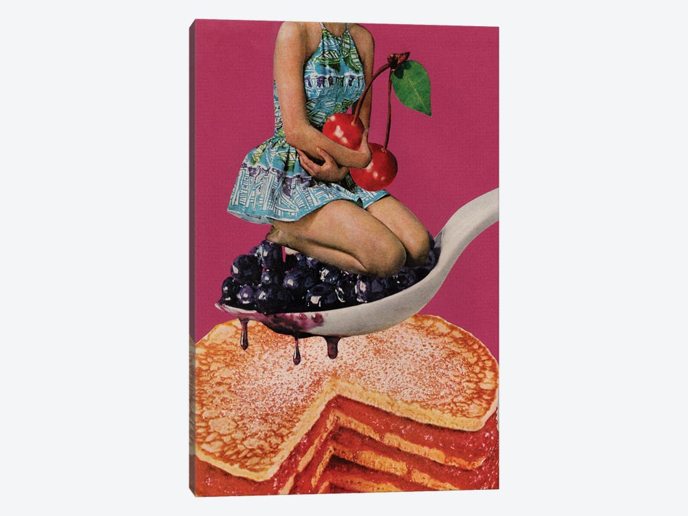 Cherry Pancakes by Tyler Varsell 1-piece Canvas Print