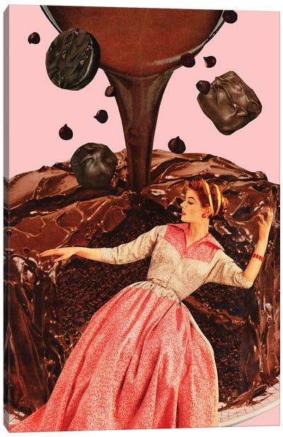 Chocolate Dreams Canvas Art Print - Cake & Cupcake Art