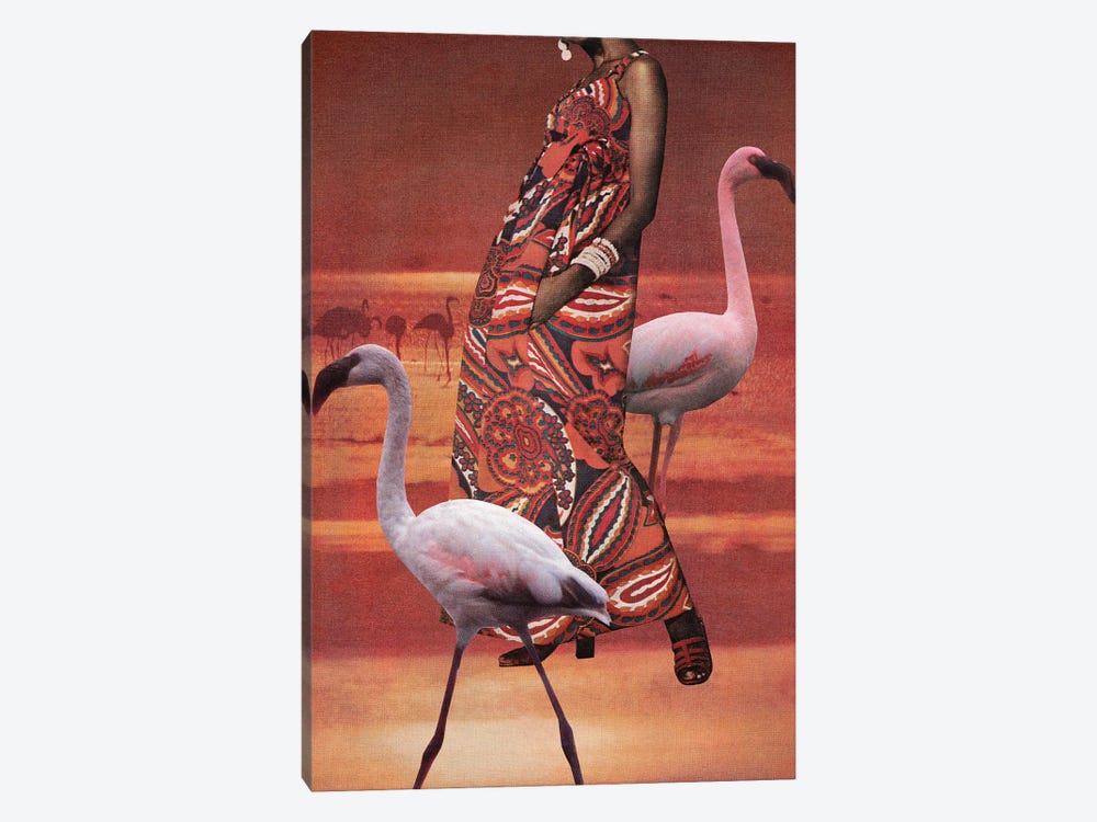 Flamingos by Tyler Varsell 1-piece Canvas Artwork