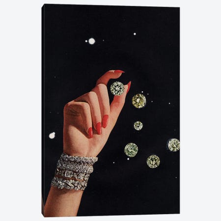 Julie Schreiber Canvas Prints - Dior Stiletto Nails with Nail Art ( Fashion > Fashion Brands > Dior art) - 26x18 in