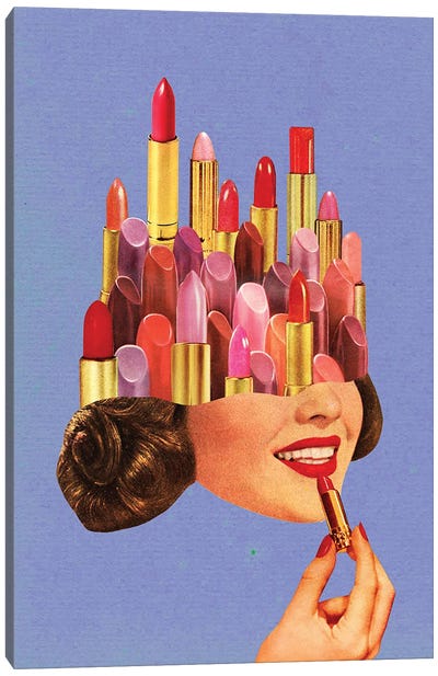 Lipstick (Very Peri) Canvas Art Print - Tyler Varsell