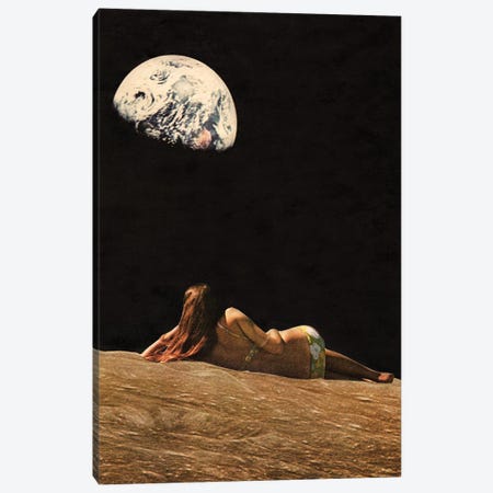 Moon Vacay Canvas Print #TVS42} by Tyler Varsell Canvas Print