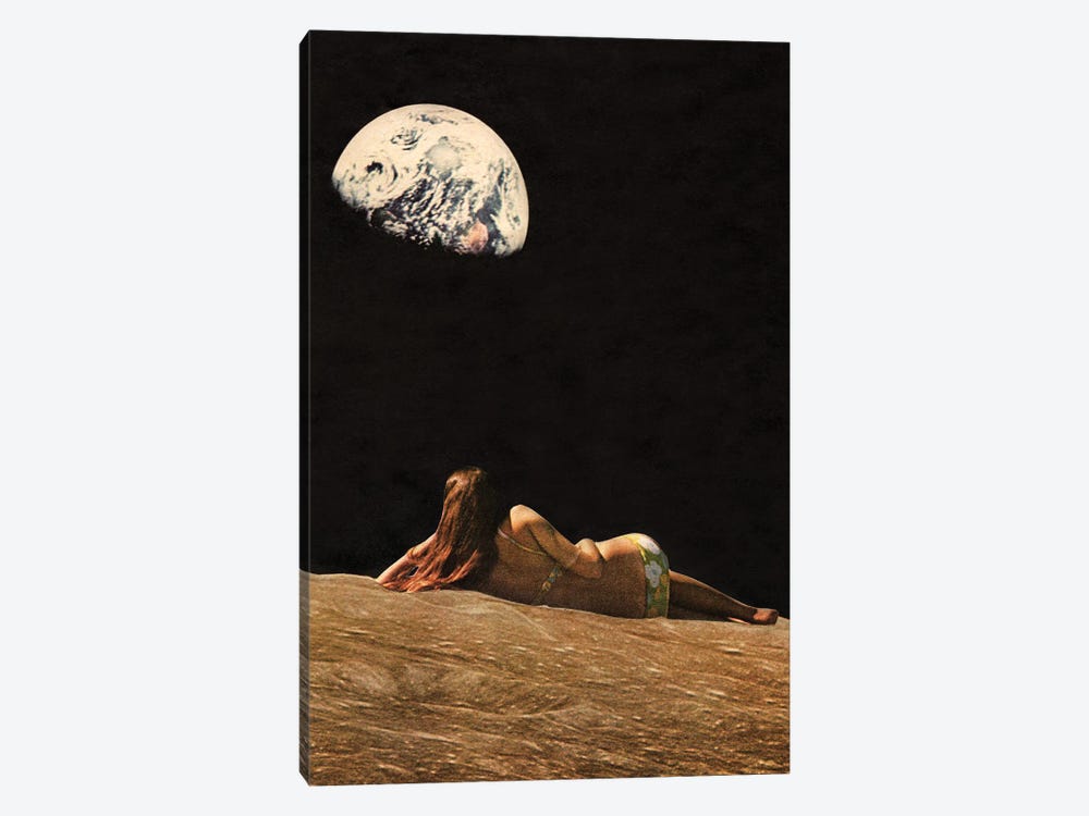 Moon Vacay by Tyler Varsell 1-piece Art Print