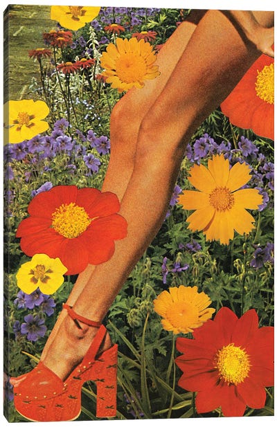 Flower Power Canvas Art Print - '70s Aesthetic